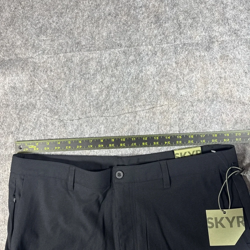 SKYR Men's 4-Way Stretch Anti Odor Moisture Wicking Upf  Pant Black 38 x‎ 30